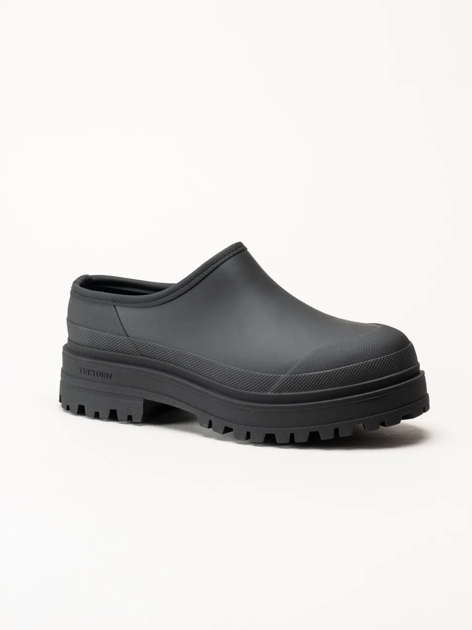 Tretorn - Ari Clog - Svarta slip on skor i naturgummi