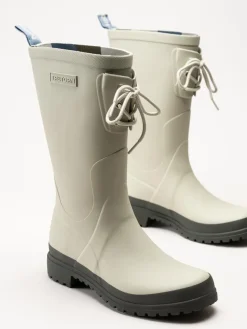 Tretorn - Skanör - Beige höga gummistövlar
