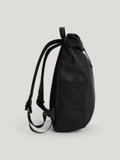 Tretorn - Wings Rolltop WP - Svart vattentålig ryggsäck i mjukt PU-material