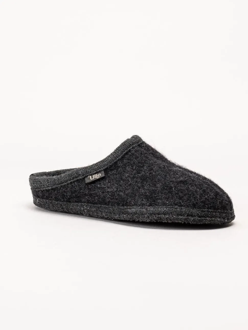 Ulle - Ulle Stripe - Svarta slip in tofflor i ull