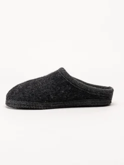 Ulle - Ulle Stripe - Svarta slip in tofflor i ull