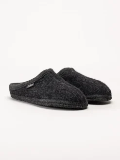 Ulle - Ulle Stripe - Svarta slip in tofflor i ull