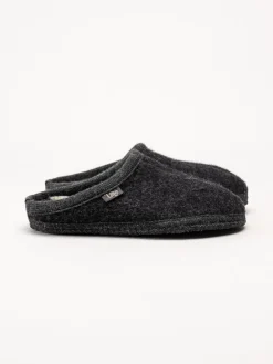 Ulle - Ulle Stripe - Svarta slip in tofflor i ull