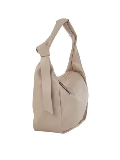 Ulrika Design - Knot - Beige axelremsväska i skinnimitation