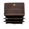 Ulrika Design - Ulrika Croco Box-väska - Brun box-väska med croco mönster