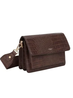 Ulrika Design - Ulrika Croco Box-väska - Brun box-väska med croco mönster