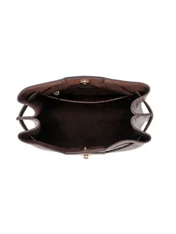 Ulrika Design - Ulrika Croco Hink-väska - Brun Hink-väska med krokomönster
