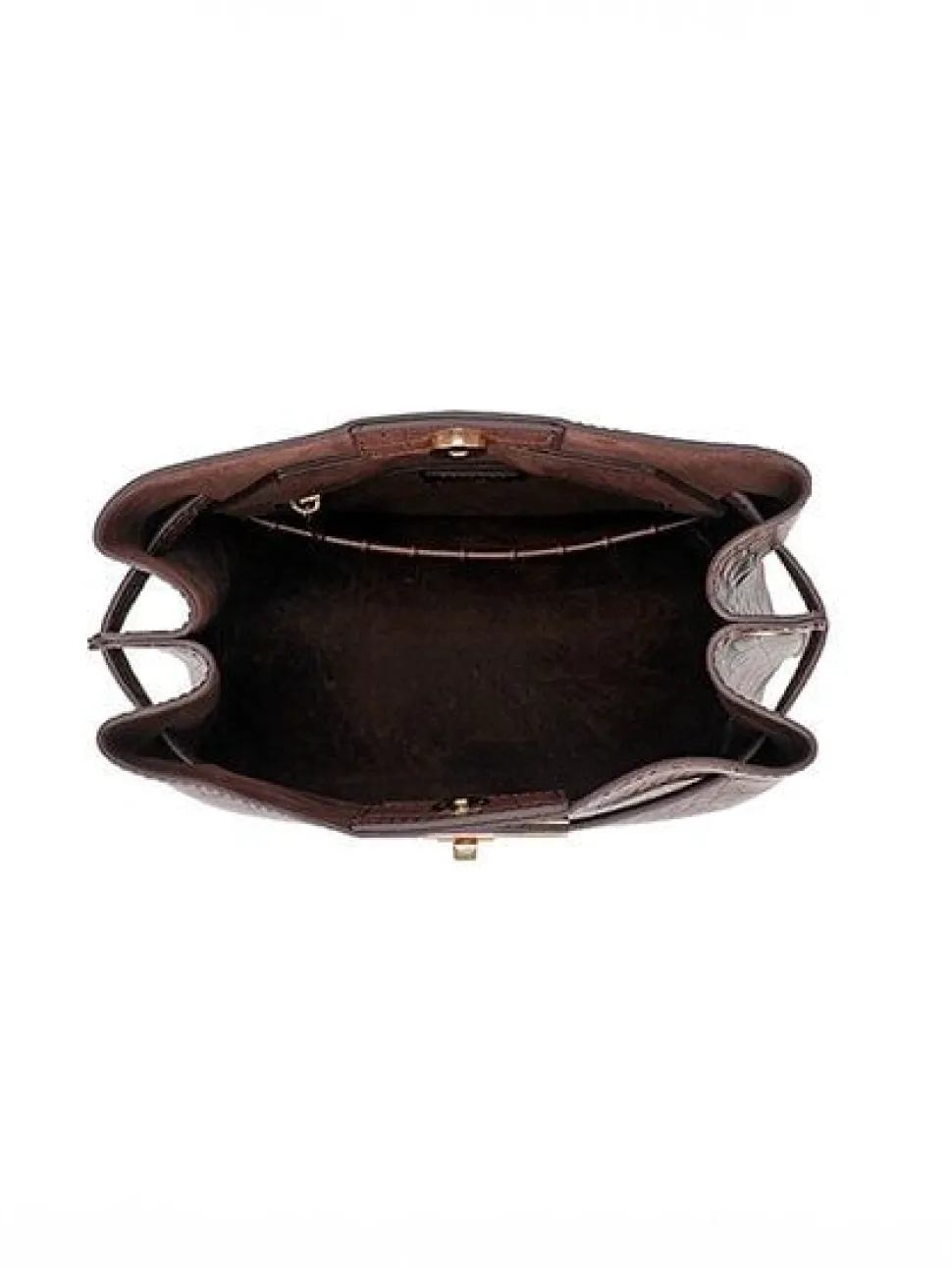 Ulrika Design - Ulrika Croco Hink-väska - Brun Hink-väska med krokomönster