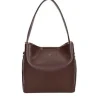 Ulrika Design - Ulrika Fur A-Line tote - Mörkbrun axelväska i mjuk skinnimitation