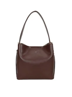 Ulrika Design - Ulrika Fur A-Line tote - Mörkbrun axelväska i mjuk skinnimitation