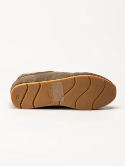 Unisa - Bruna fodrade sneakers i mocka