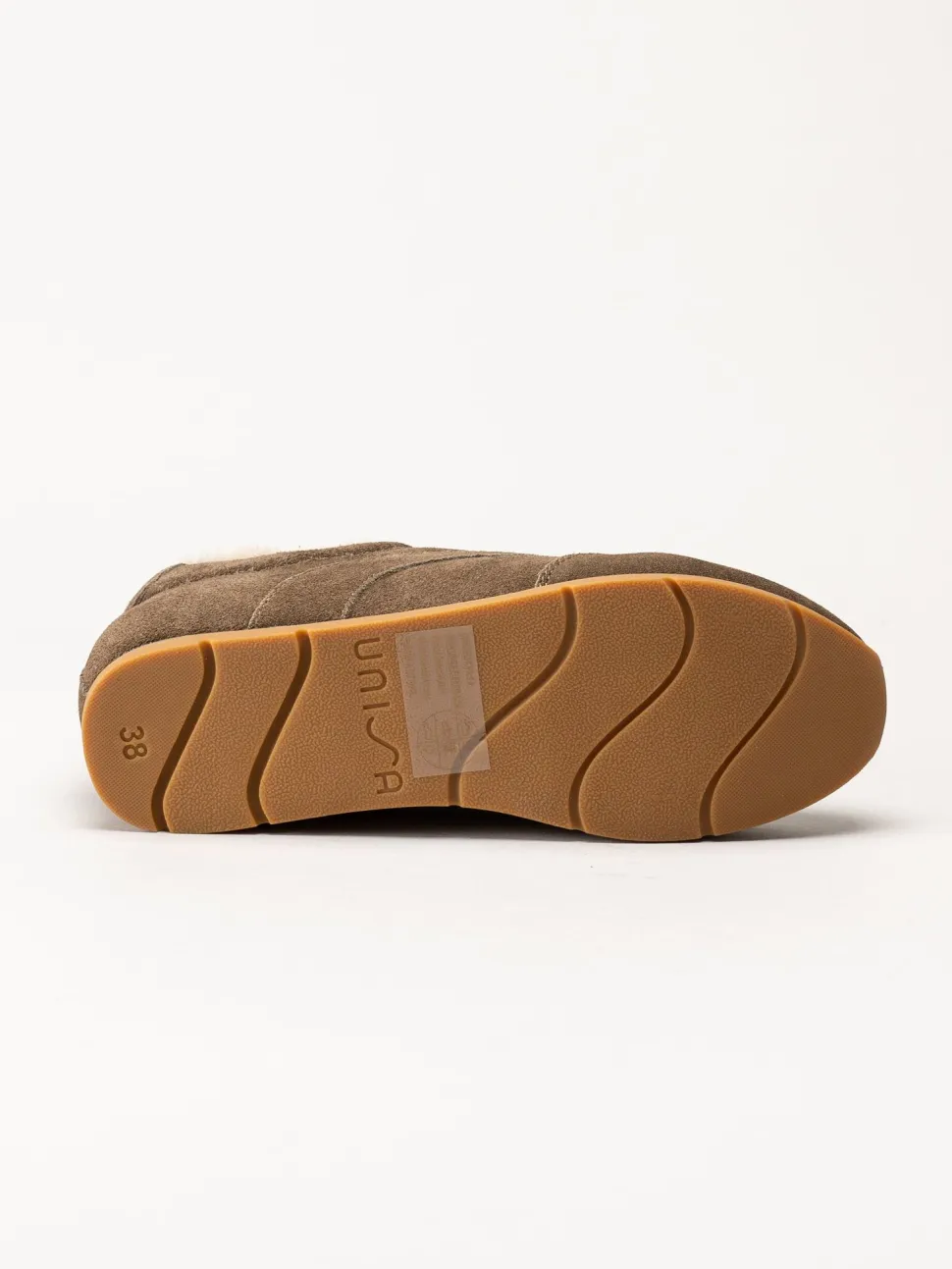 Unisa - Bruna fodrade sneakers i mocka