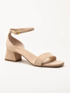 Unisa - Kanie_Ks - Beige sandaletter i mocka