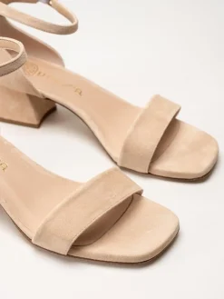 Unisa - Kanie_Ks - Beige sandaletter i mocka