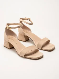 Unisa - Kanie_Ks - Beige sandaletter i mocka