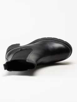Unisa - KLINO_F25_STT - Svarta högklackade boots i skinn