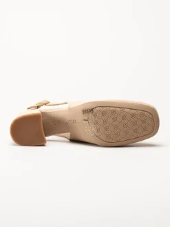 Unisa - Lenno_KS - Beige slingback pumps i mocka