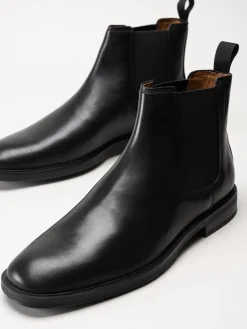 Vagabond - Andrew - Svarta chelsea boots i skinn