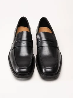 Vagabond - Andrew - Svarta loafers i skinn
