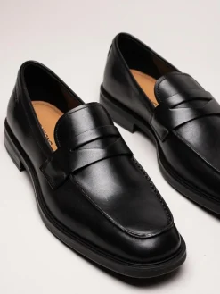 Vagabond - Andrew - Svarta loafers i skinn