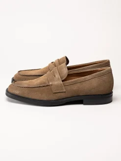 Vagabond - Andrew - Taupefärgade loafers i mocka