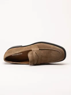 Vagabond - Andrew - Taupefärgade loafers i mocka