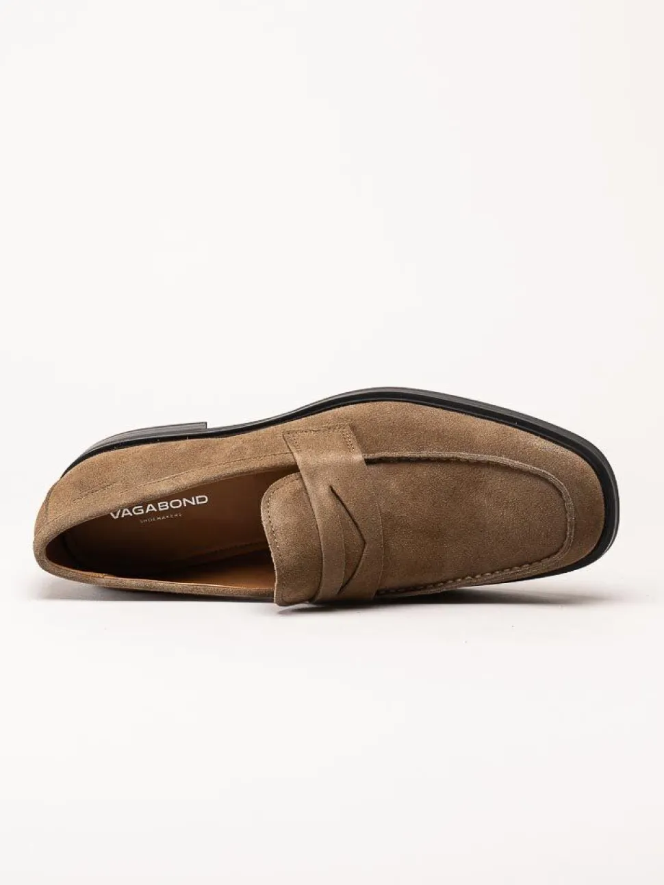 Vagabond - Andrew - Taupefärgade loafers i mocka