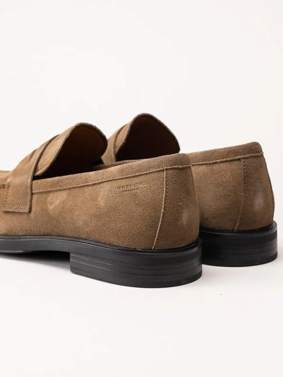 Vagabond - Andrew - Taupefärgade loafers i mocka