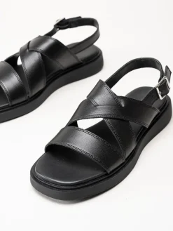 Vagabond - Connie - Svarta sandaler i skinn