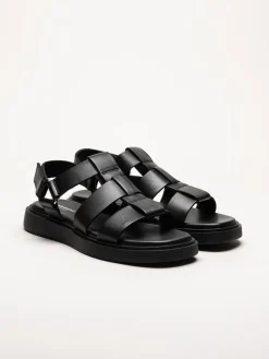 Vagabond - Connie - Svarta sandaler i skinn
