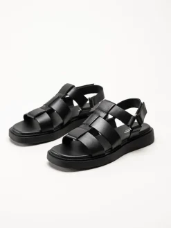 Vagabond - Connie - Svarta sandaler i skinn