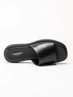 Vagabond - Connie - Svarta slip in tofflor i skinn