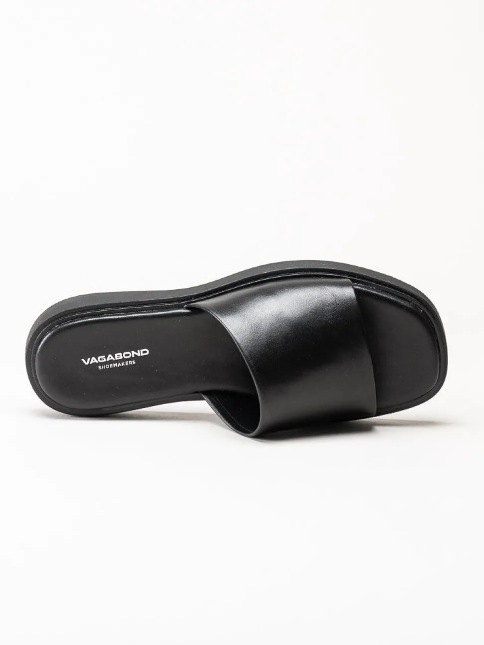 Vagabond - Connie - Svarta slip in tofflor i skinn