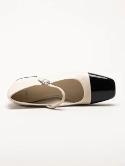 Vagabond - Debbi - Ljusbeige Mary Jane pumps i skinn