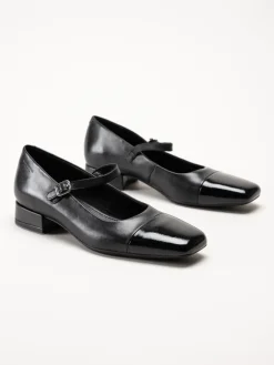 Vagabond - Debbi - Svarta Mary Jane pumps i skinn