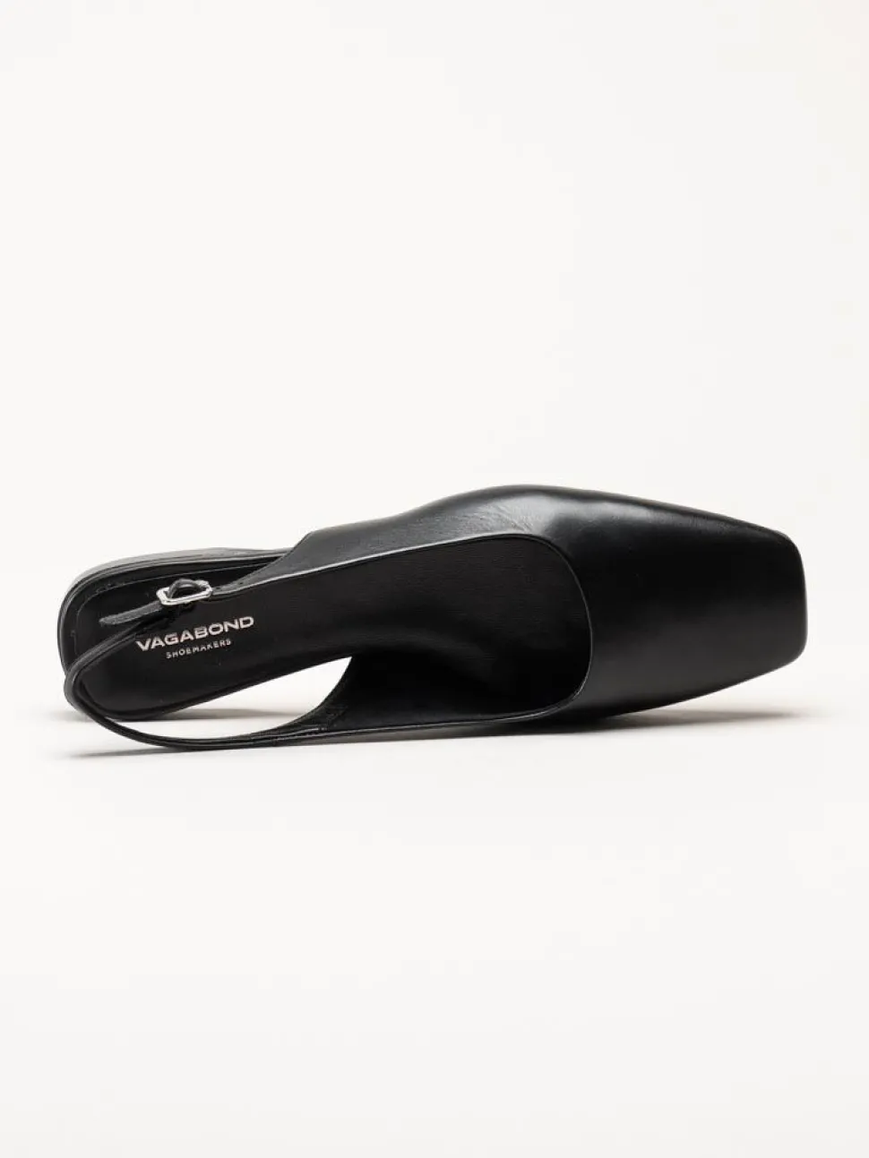 Vagabond - Delia - Svarta slingbacks i skinn