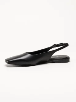 Vagabond - Delia - Svarta slingbacks i skinn