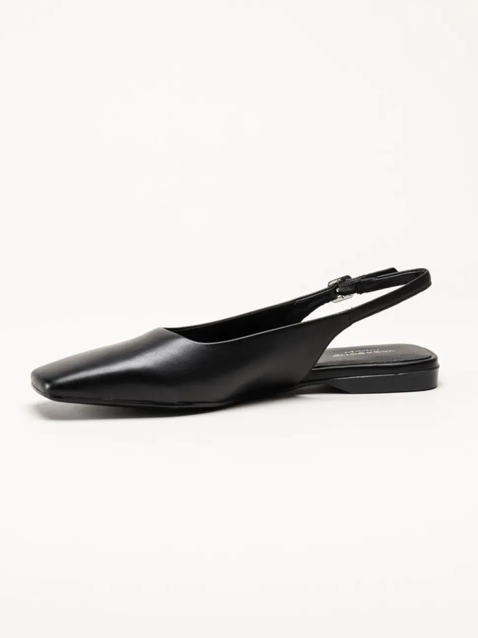 Vagabond - Delia - Svarta slingbacks i skinn