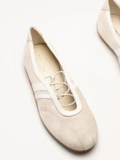 Vagabond - Hollie - Offwhite sportiga ballerinaskor
