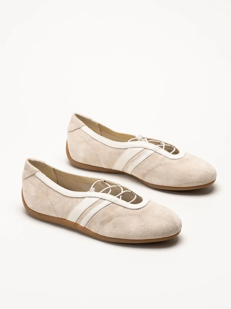 Vagabond - Hollie - Offwhite sportiga ballerinaskor