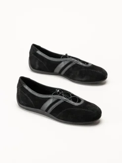 Vagabond - Hollie - Svarta sportiga ballerinaskor