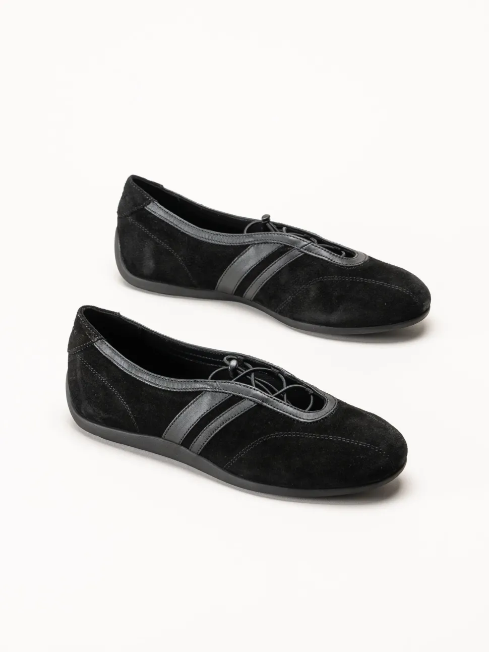Vagabond - Hollie - Svarta sportiga ballerinaskor