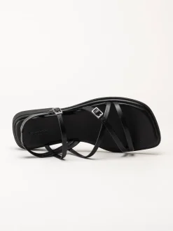 Vagabond - Izzy - Svarta sandaler i skinn