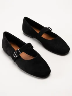 Vagabond - Jolin - Svarta ballerinaskor i mocka