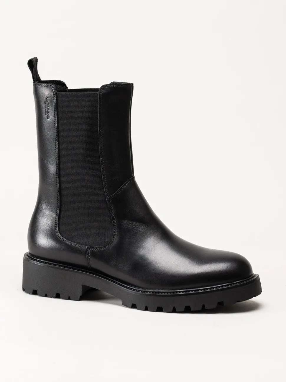 Vagabond - Kenova - Svarta chelsea boots i skinn