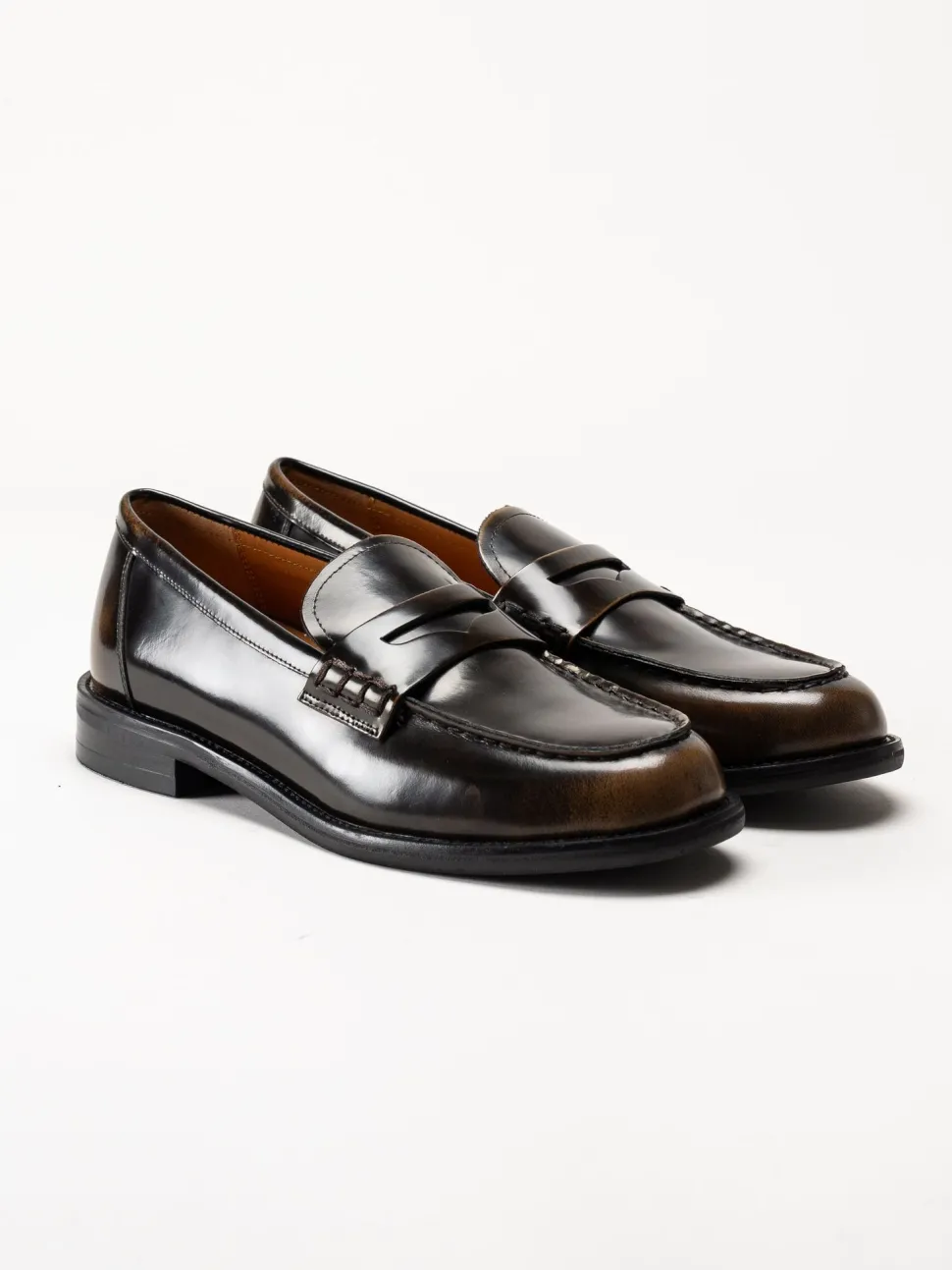 Vagabond - Linn - Bruna loafers i polido