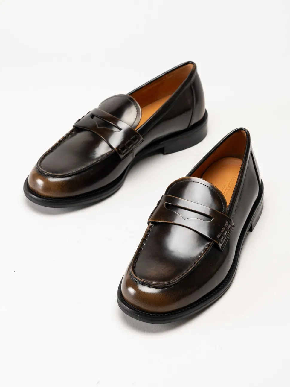 Vagabond - Linn - Bruna loafers i polido