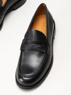 Vagabond - Linn - Svarta loafers i skinn