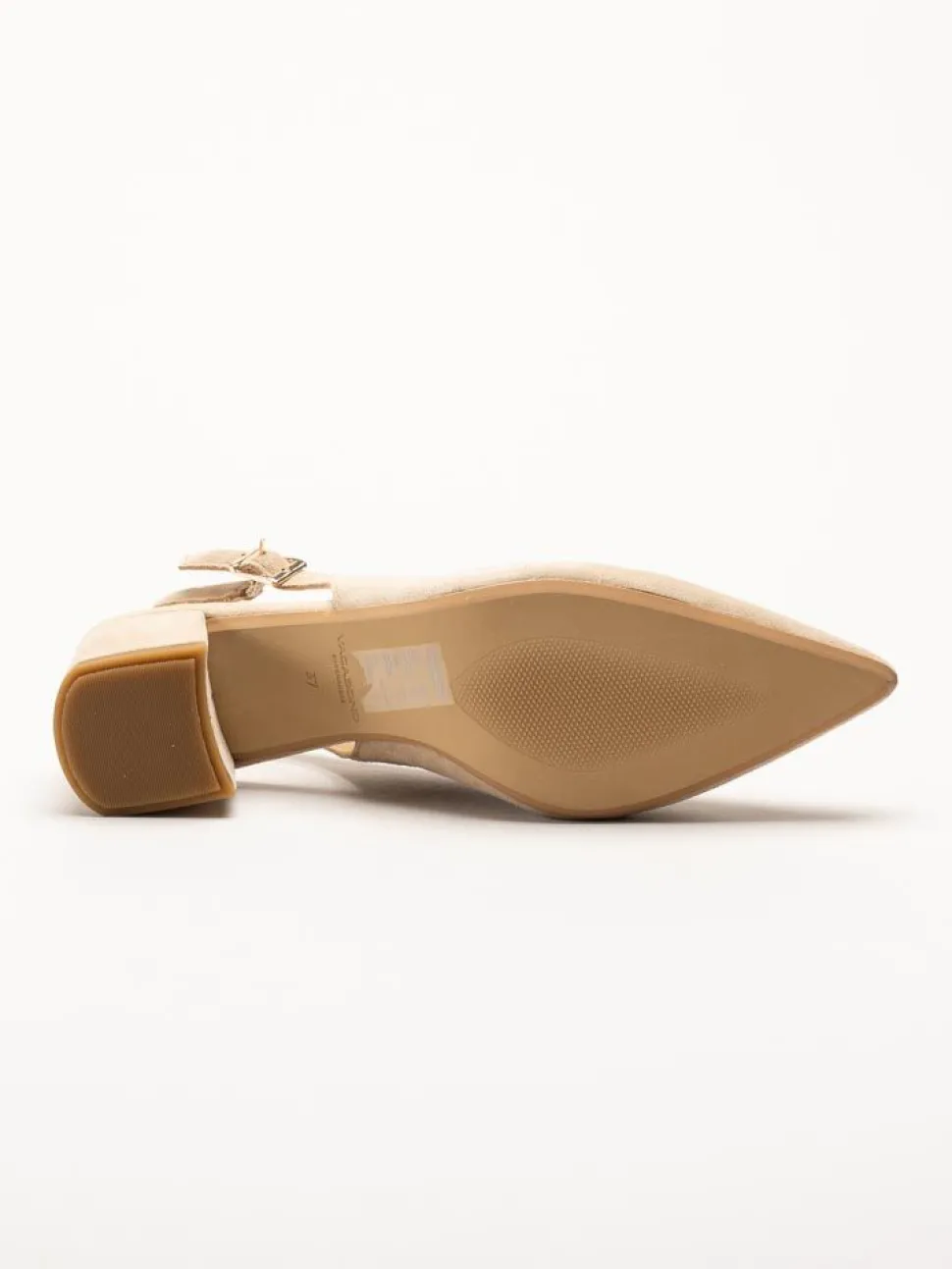 Vagabond - Marta - Beige slingback pumps i mocka