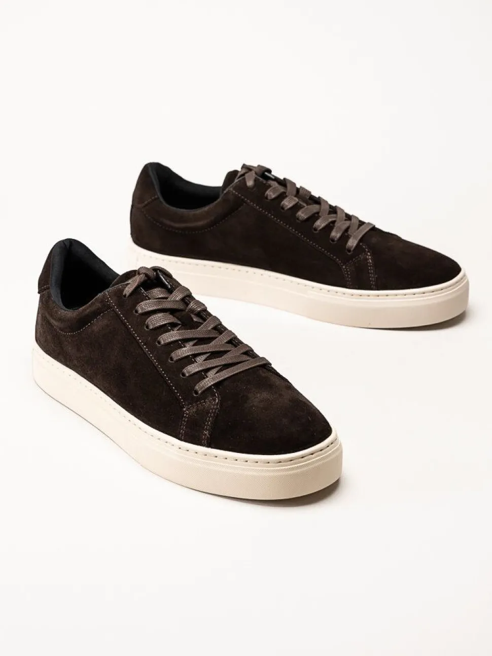 Vagabond - Paul 2.0 - Mörkbruna sneakers i mocka
